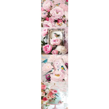 DECOUPAGE CHARMING FLORAL VISIONS 4PP 4XBLOCKS