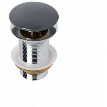 BIJIOU BASIN WASTE CERAMIC POP-UP UNSLOTTED ONYX GREY 32MM