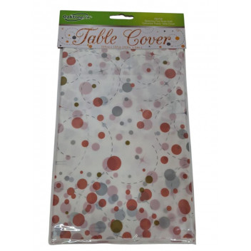 TABLECLOTH PARTY 635906  PLASTIC  SPARKLING FIZZ BLACK   300X180CM