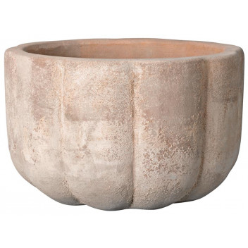 DEROMA PUMPKIN CERAMIC ROUND CLAY POT 28CM