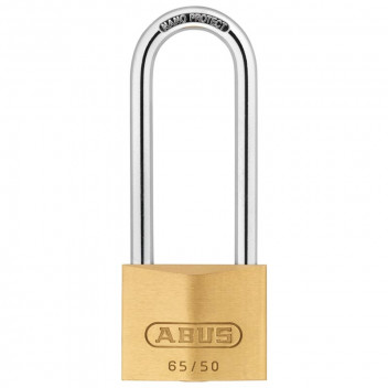 ABUS BLISTER 50MM LONG SHACKLE BRASS PADLOCK 80MM