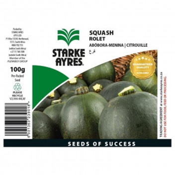 STARKE AYRES SQUASH ROLET SEED 100G