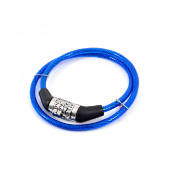 JAGUAR ASSORTED COLOURS COMBINATION BICYCLE LOCK 6X600MM