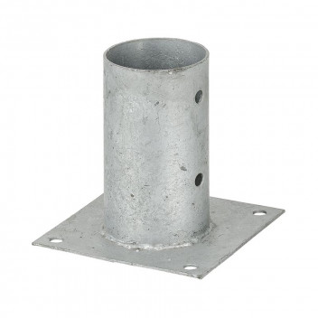 GALVANIZED STEEL ROUND YELLOW ANCHOR POLE 81MM