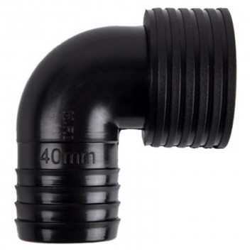 INSERT FEMALE ELBOW 90 DEGREE NYLON BLACK 32MM