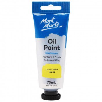 OIL CRAFT PAINT LEMON YELLOW 75ML TUBE
