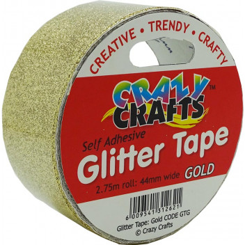 GOLD CRAFT GLITTER TAPE 44MMX2.75M