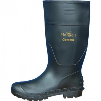BLACK PVC GUMBOOT N011