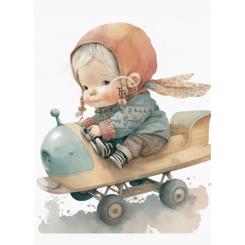 DECOUPAGE LITTLE AVIATOR A3