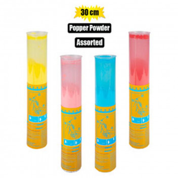 POWDER ASSORTED PARTY POPPER 30CM