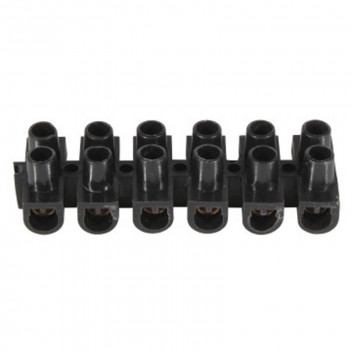 EUROLUX HELLERMAN BLACK 15AMP TERMINAL BLOCK