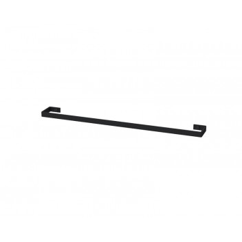 NERO BLACK SINGLE TOWEL RAIL 800MM