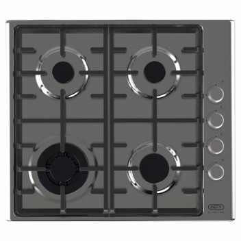 DEFY STAINLESS STEEL SLIMLINE 4 BURNER GAS HOB