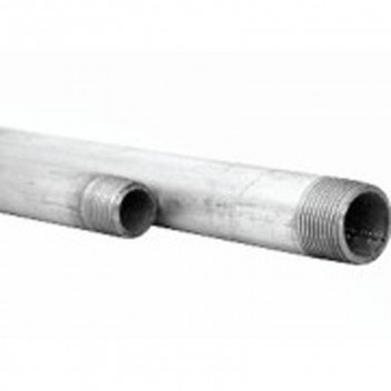 MEDIUM-DUTY GALVANIZED WATER-PIPE THREADED BOTH ENDS. MAINLY USED WITH SPRINKLER