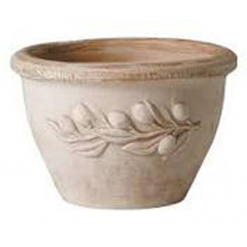 DEROMA CIOTOLA OLIVE TERRACOTTA CLAY POT 18CM NO.1