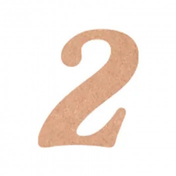 FLAMENCO 2 WOODEN NUMBER 10CM