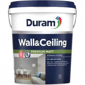 DURAM WHITE WALL AND CEILING 20L