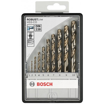 BOSCH 1ï¿½10MM DRILL BIT SET 10PIECE