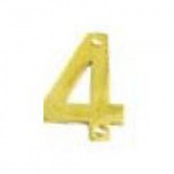 NUMERAL BRASS HOUSE NO4 75MM