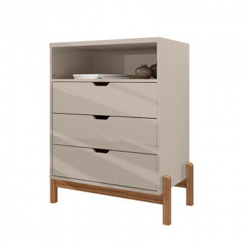 ANTARES OFF WHITE HIGH GLOSS 4XDRAWER DRAWERS CABINET