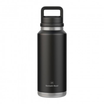 TEVO TRADING EXPLORER HOT/COLD FLASK STAINLESS STEEL 1000ML BLACK BENNETT READ