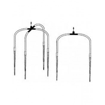 TORO BLACK 2WAY MICROTUBE SPIDER IRRIGATION DRIPPER 60CM 90DEGREE STAK