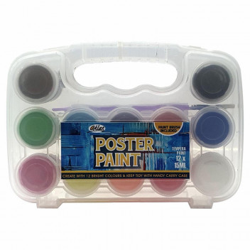 CRAFT POSTER PAINT SET 12X15ML