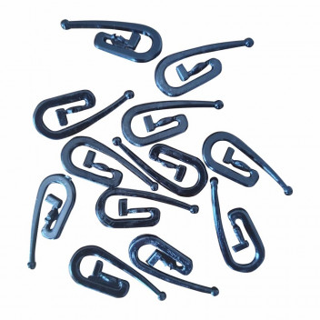 BLACK CURTAIN HOOKS 40PER PACK