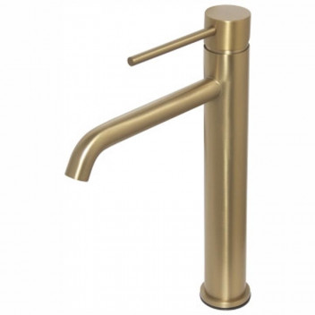 BLUTIDE BASIN MIXER TALL NEO BRUSHES BRASS.