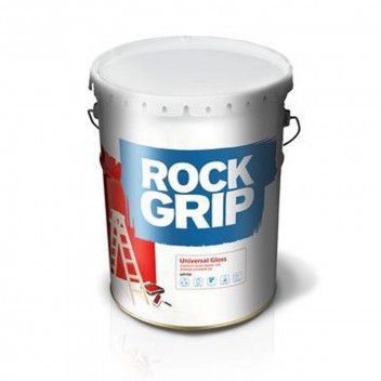 DULUX ROCKGRIP UNIVERSAL WHITE GLOSS ENAMEL PAINT 20L