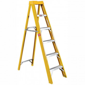6 STEP FIBREGLASS INDUSTRIAL LADDER 1.8M 115KG