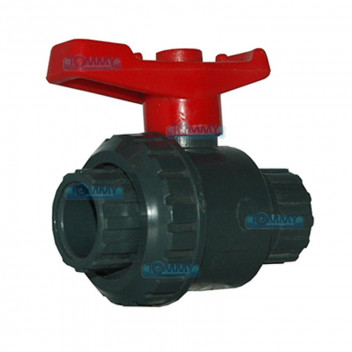 SOLVENT WELD UNION PVC BALL VALVE 50MM