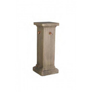 GARDEN SOLUTIONS LARGE SQUARE PILLAR FIBRE CEMENT WATER FEATURE 956X380MM