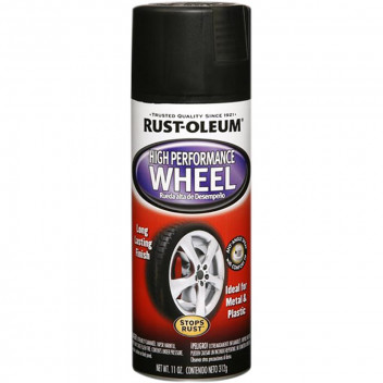R-OLEUM AUTOMOTIVE HIGH PERFORMANCE WHEEL CAP FLAT BLACK SPRAY 312G