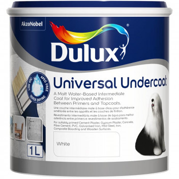 DULUX WHITE WATERBASED UNIVERSAL UNDERCOAT 1L