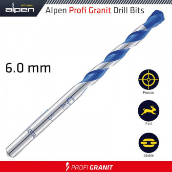 ALPEN GRANITE DRILL BIT 6.0MM