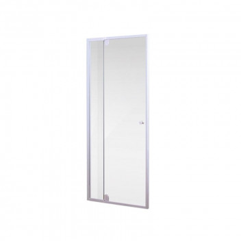 PIVOT AQUATIDE WHITE CLEAR GLASS SHOWER DOOR 900-1100X1850