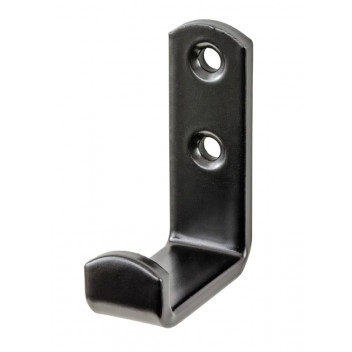 POWDER COATED STEEL BLACK HOOK 49/36X15/17MM