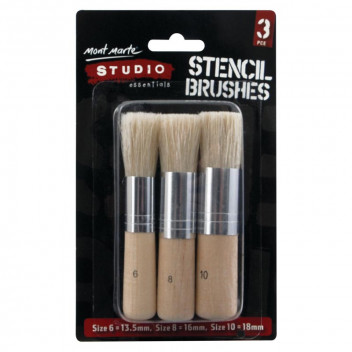 STENCIL CRAFT BRUSHES 3 PIECE