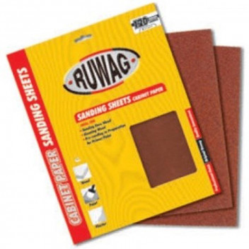 RUWAG CABINET PAPER SANDING SHEETS P80 50PP
