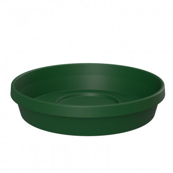 SEBOR DARK GREEN PLASTIC SAUCER 25CM