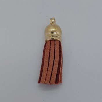 CRAFT COPPER TASSEL WITH GOLD CAP
