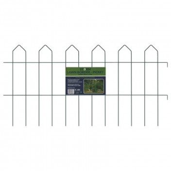 STORM PICKET LAWN BORDER GREEN FENCE 0.54M X 1M