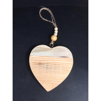 WOOD HEART WITH BEADS 150X150