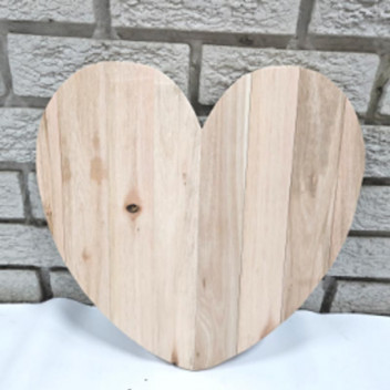 WOOD HEART PALLET 410X425MM