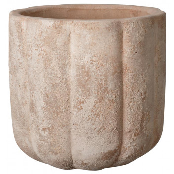 DEROMA PUMPKIN CERAMIC ROUND CLAY POT 20CM