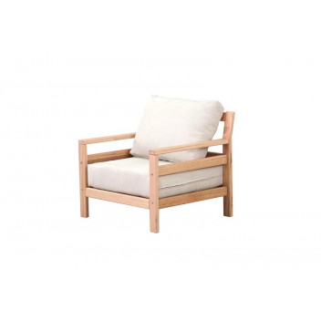 THE COUCH SALIGNA P01/VAR 1 SEAT TOFU VARNISH IS A PREMIUM SINGLE-SEATER LOUNGE