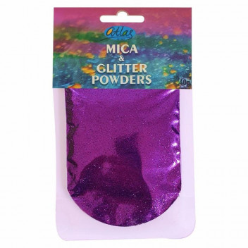 ATLAS RESIN MICA AND GLITTER PURPLE POWDERS 40G