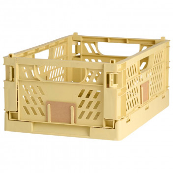 BOX STORAGE 72399 FOLDABLE YELLOW 50X33X20CM