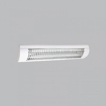 BRIGHT STAR WHITE SLIM METAL AND PLASTIC FLUSH CEILING LINEAR LIGHT